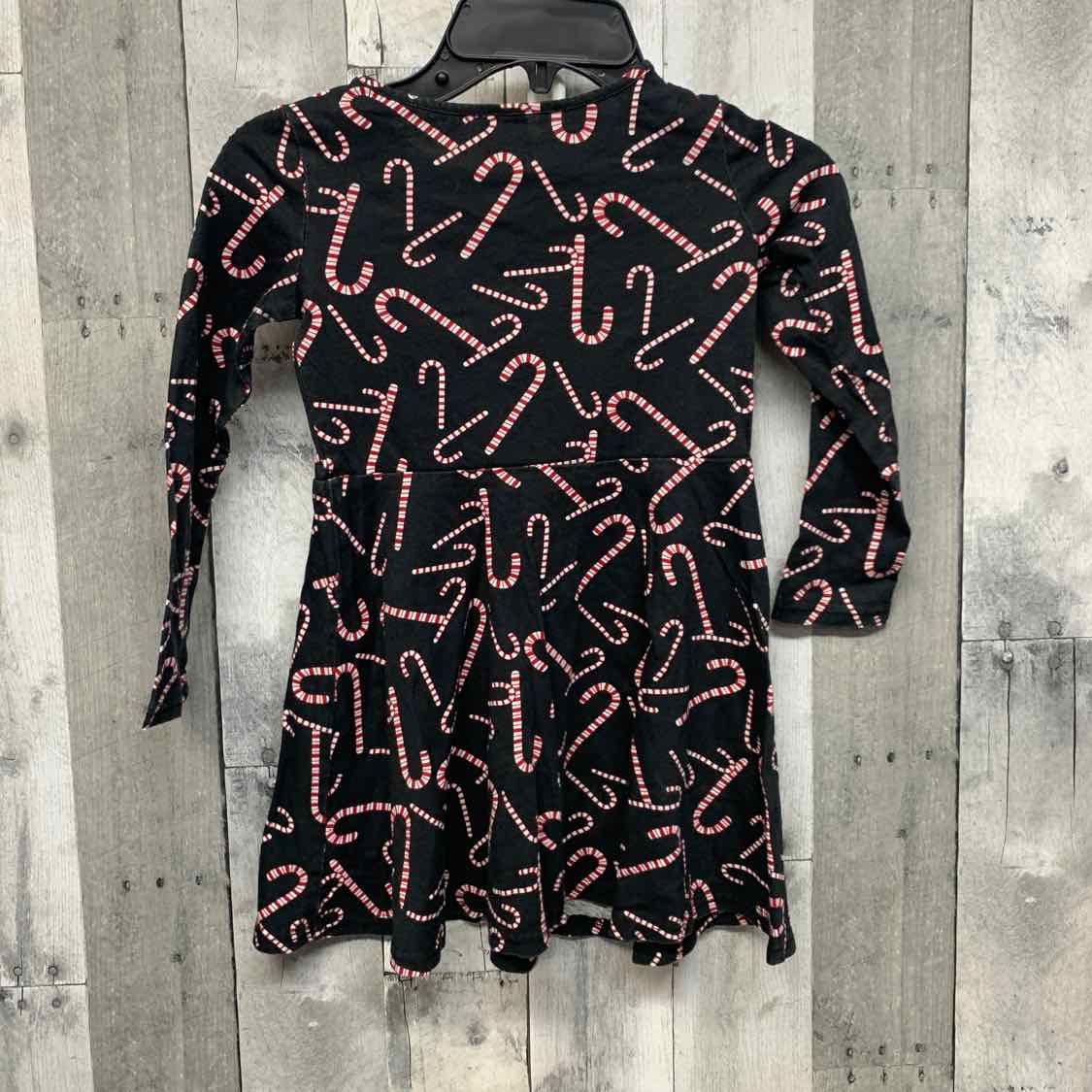 Size 5T Black Print Children's Place LS Dress