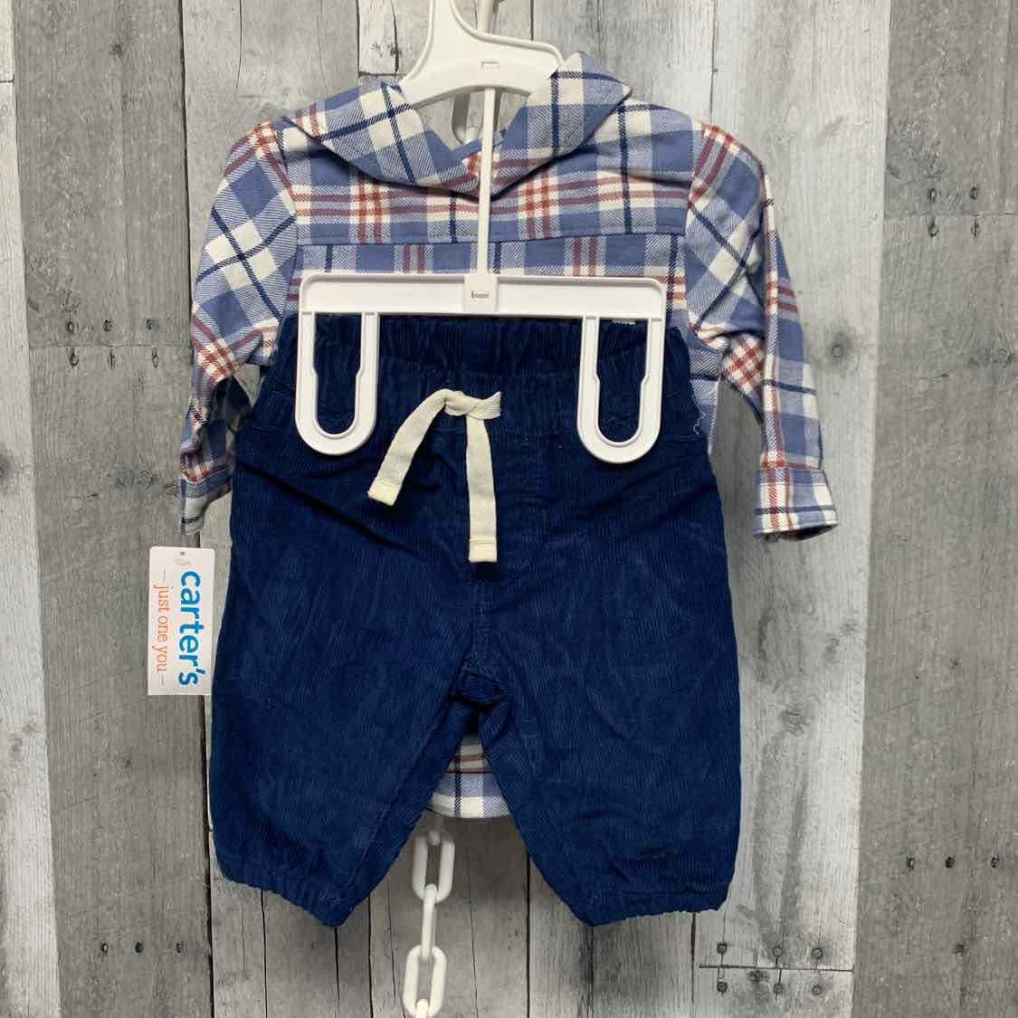 Size 3 Months Blue/White Just One You Shirt/Pants