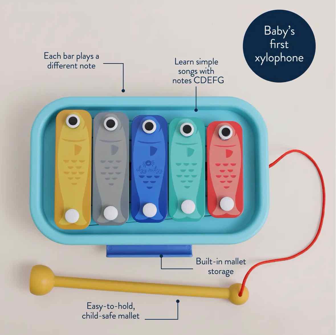 Itzy Ritzy Music School Xylophone - OodlesCB