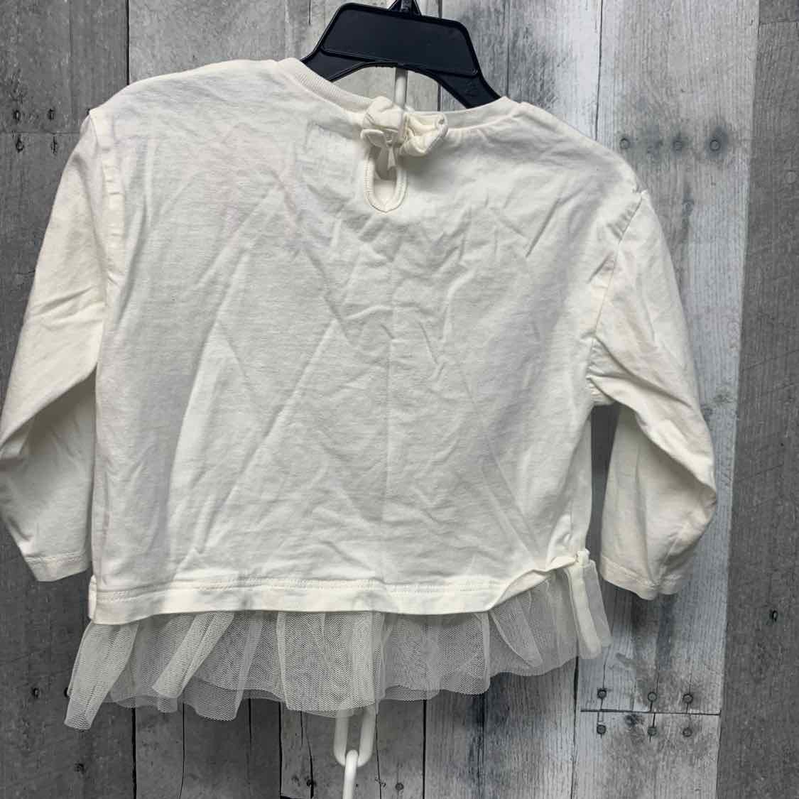 Size 24 Months White Graphic Carter's Long Sleeve Shirt