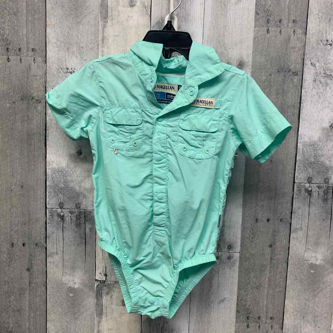 Size 12-18 Months Aqua Magellan Outdoors Bodysuit