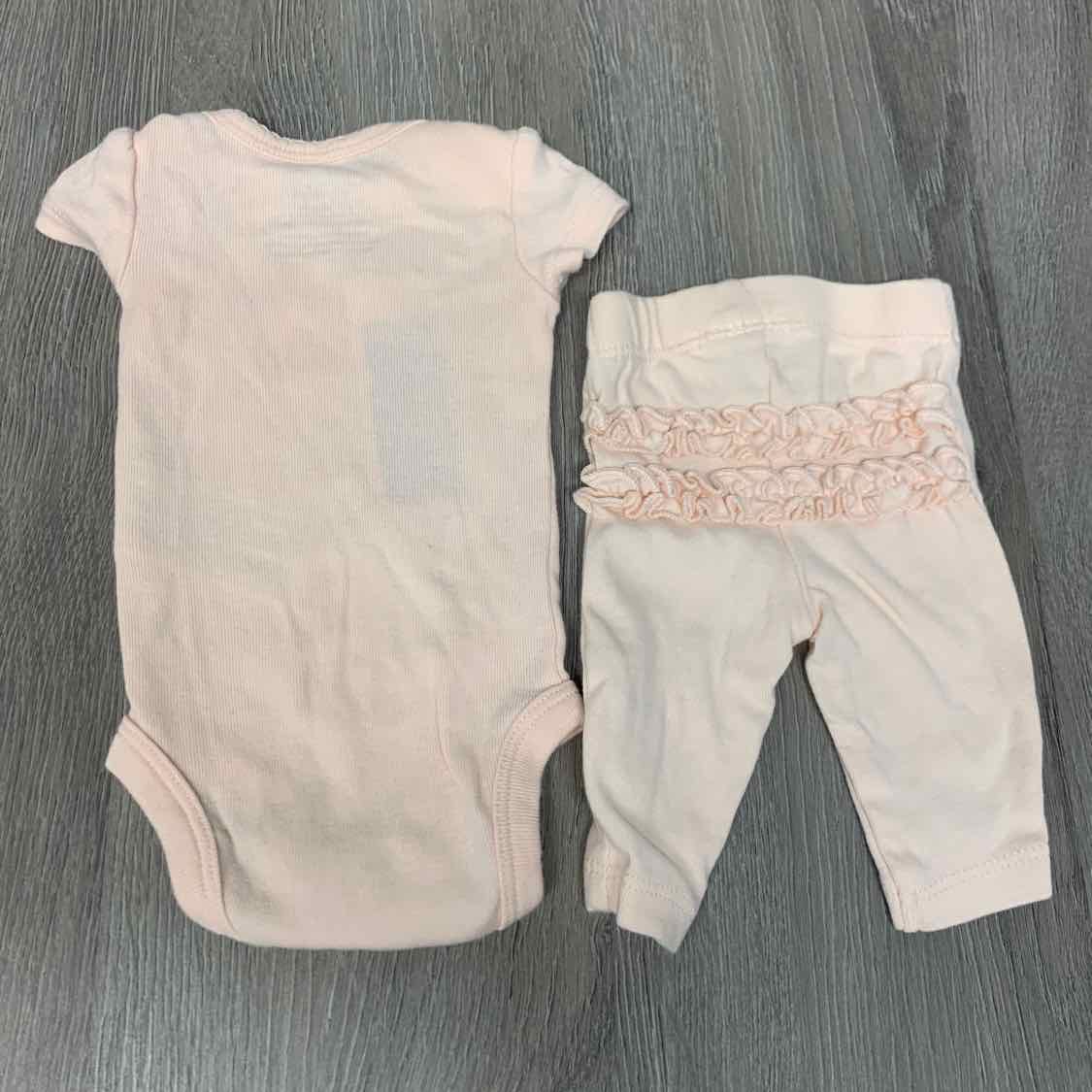 Size Preemie Pink Carter's Shirt/Pants