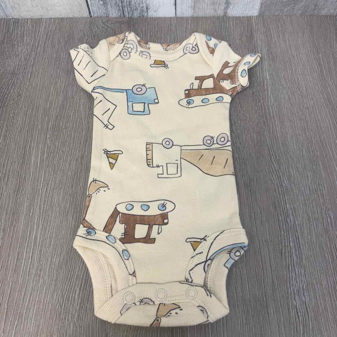 Size Preemie Tan Print Carter's Bodysuit
