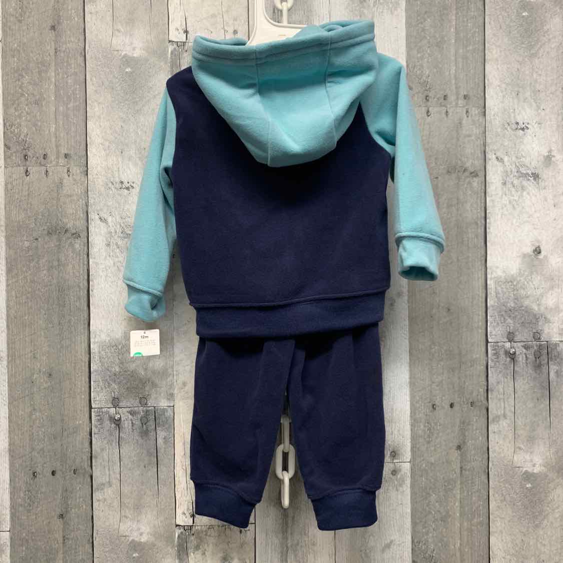 Size 12 Months Blue/White Just One You Jacket/Pants