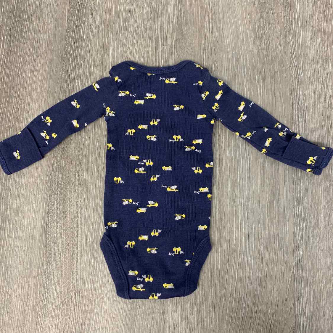 Size Preemie Navy Print Carter's Bodysuit - OodlesCB