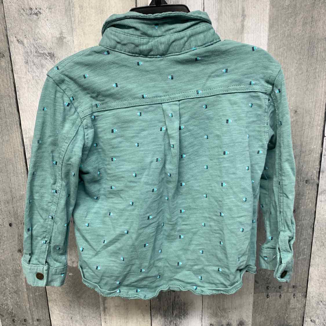 Size 3T Green Print Volcom LS Button Up