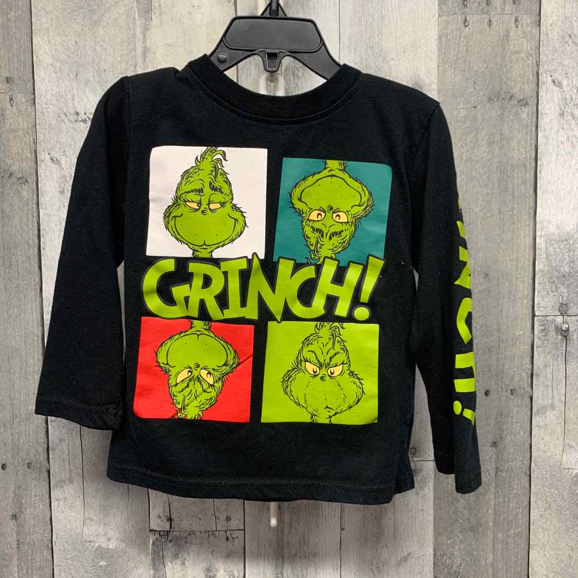 Size 3T Black Graphic Dr Seuss Long Sleeve Shirt