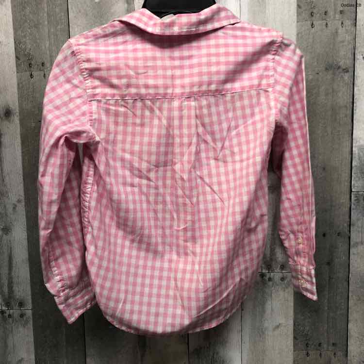 Size 7 Pink Crown & Ivy LS Button Up