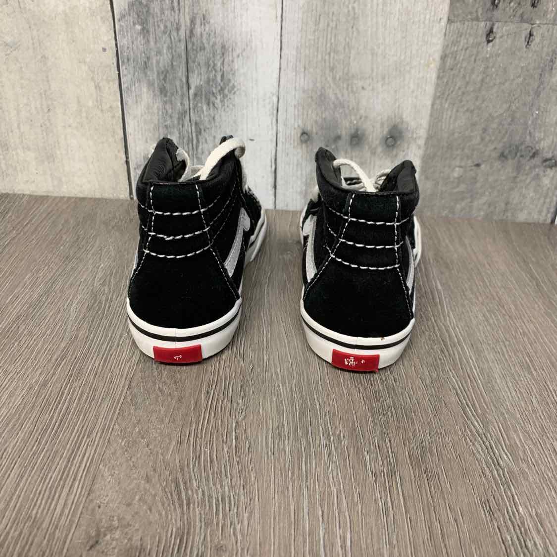 Size 8 Black/White Vans Sneakers