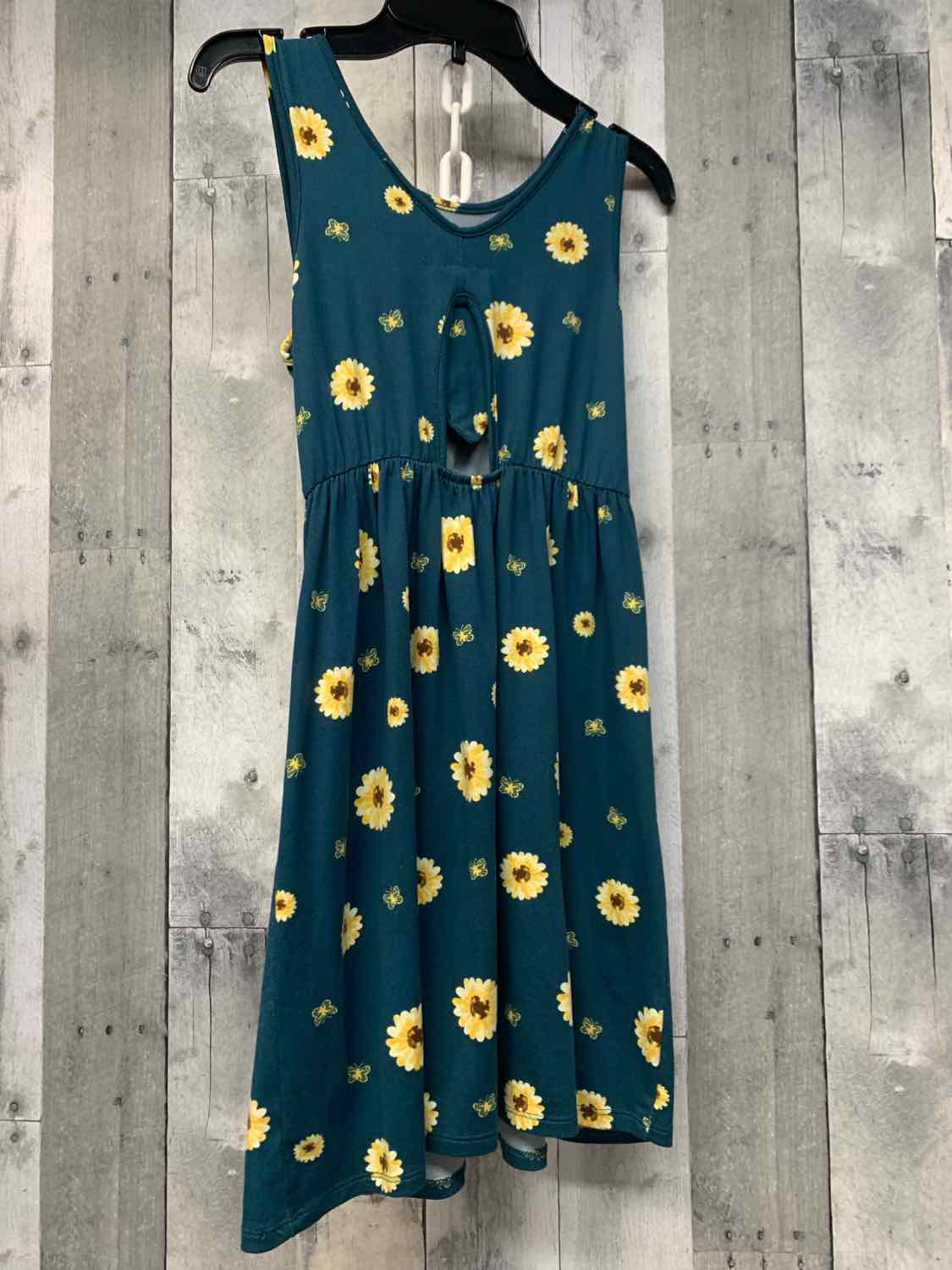 Size 12 Teal Floral Print B Brand Dress