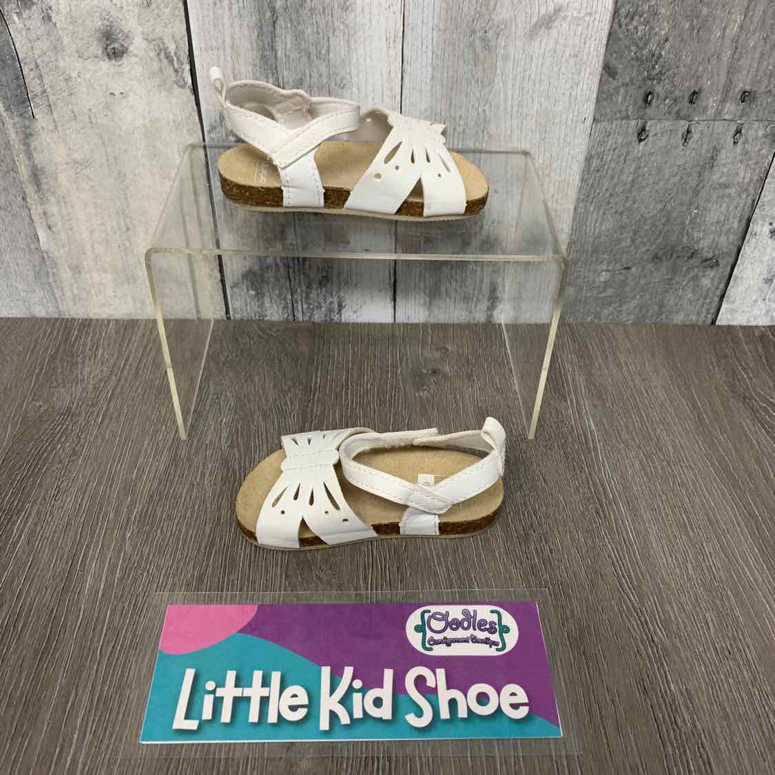 Size 6-9 Months White/Tan Carter's Sandals