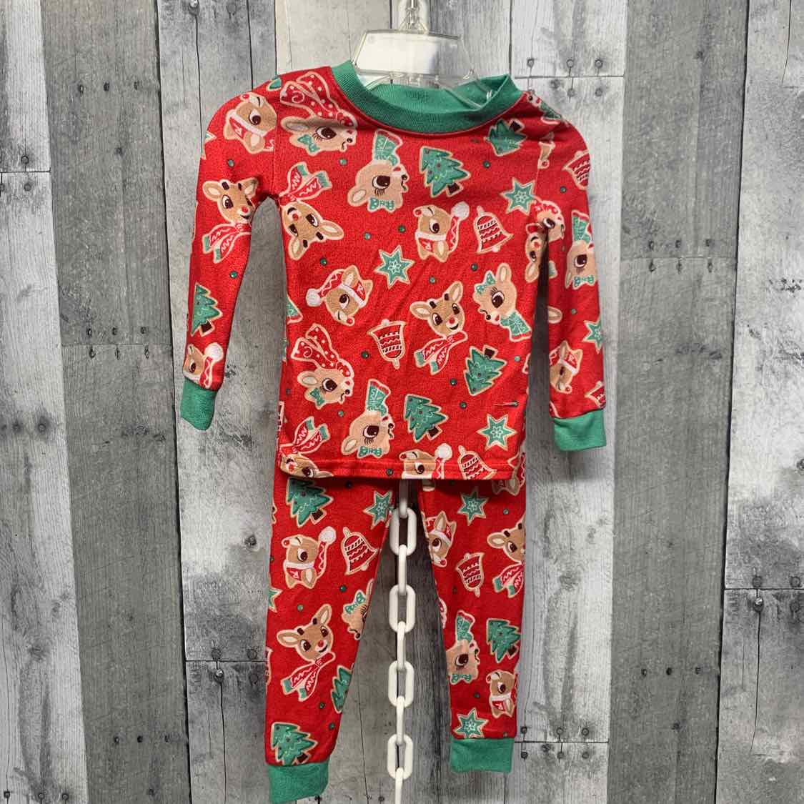 Size 18 Months Red/Green B Brand 2pc PJs