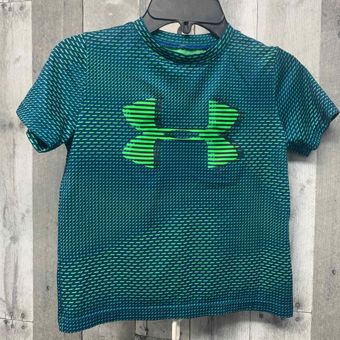 Size XSmall Teal Print Sport Brand T Shirt