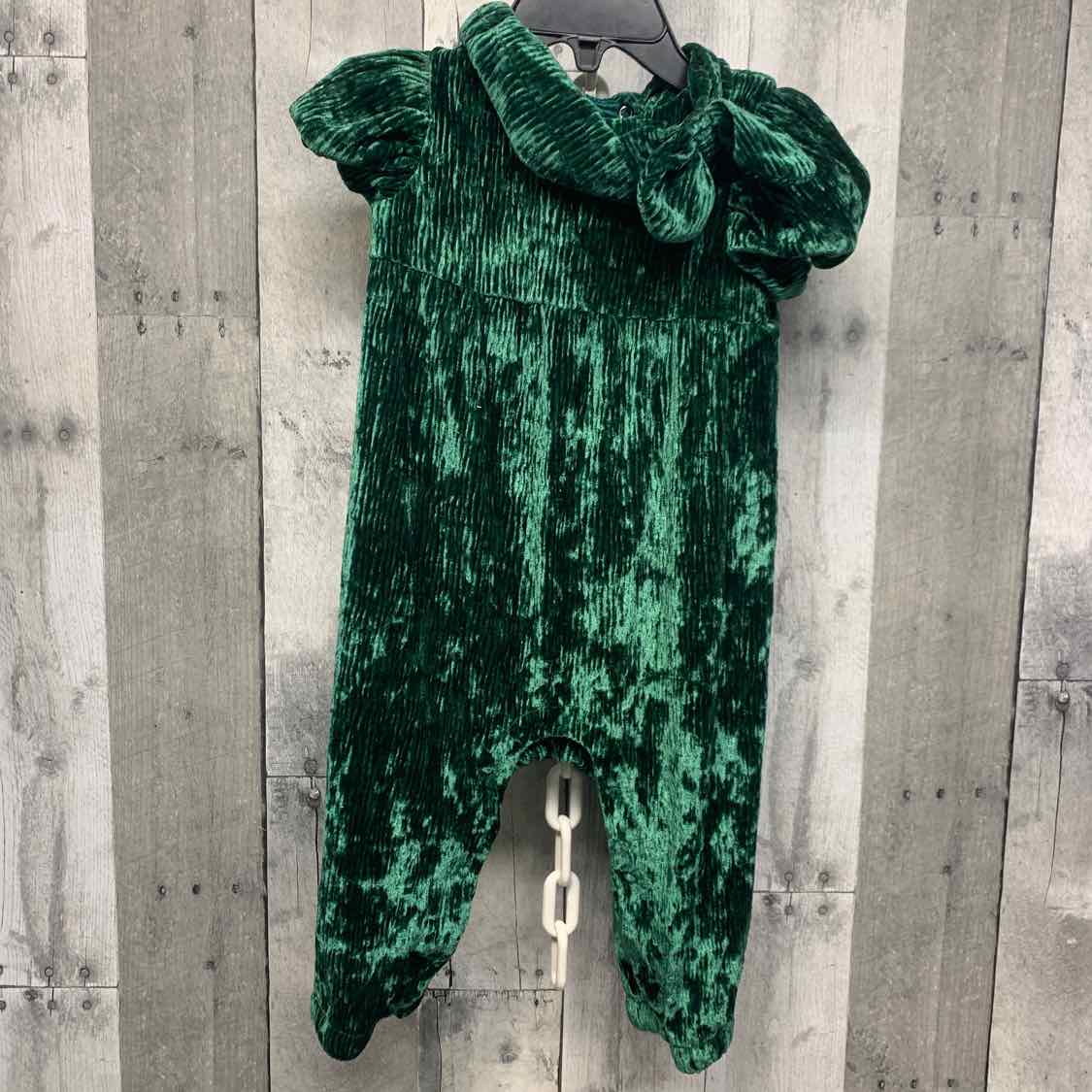 Size 6-9 Months Green Cat & Jack Romper