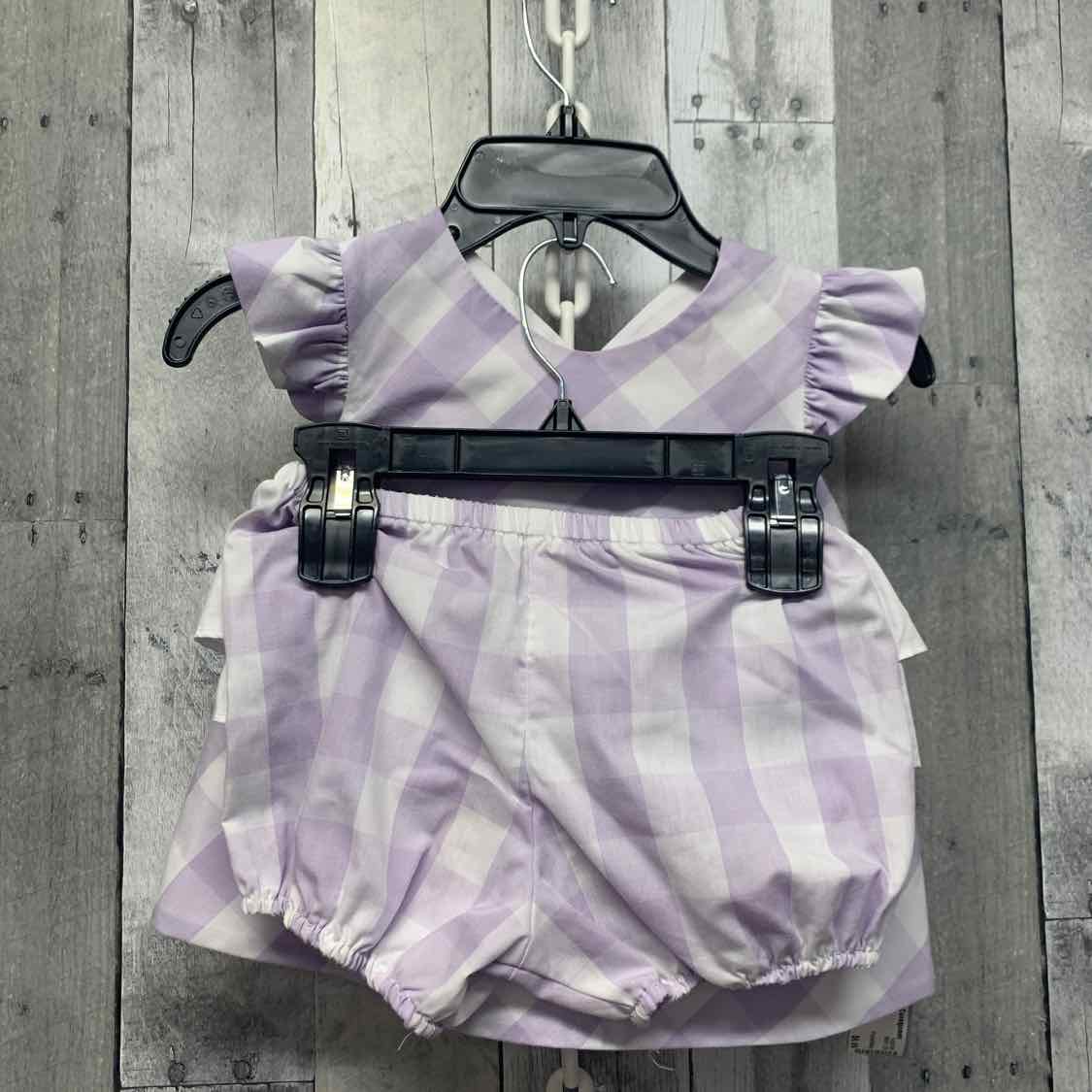 Size 4T Purple/White Boutique Brand Shirt/Shorts