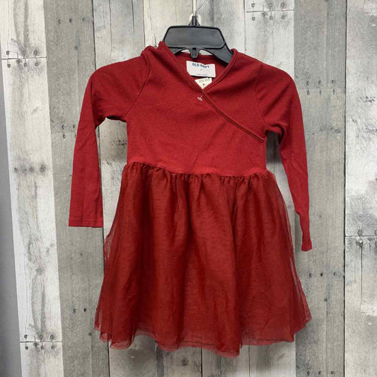 Size 4T Red Old Navy LS Dress