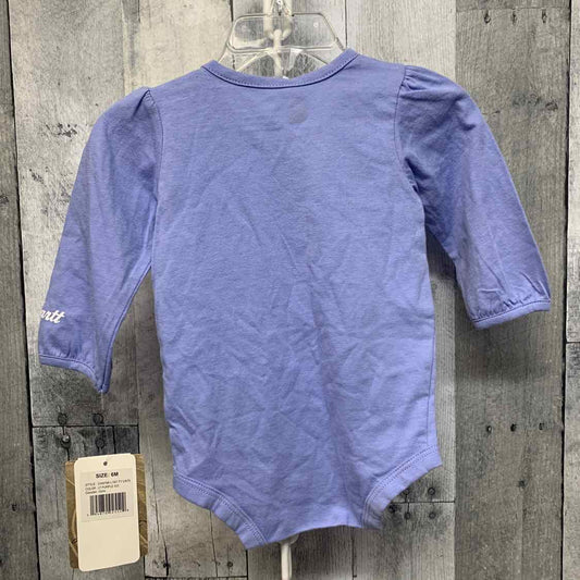 Size 6 Months Purple/Blue Carhartt Bodysuit