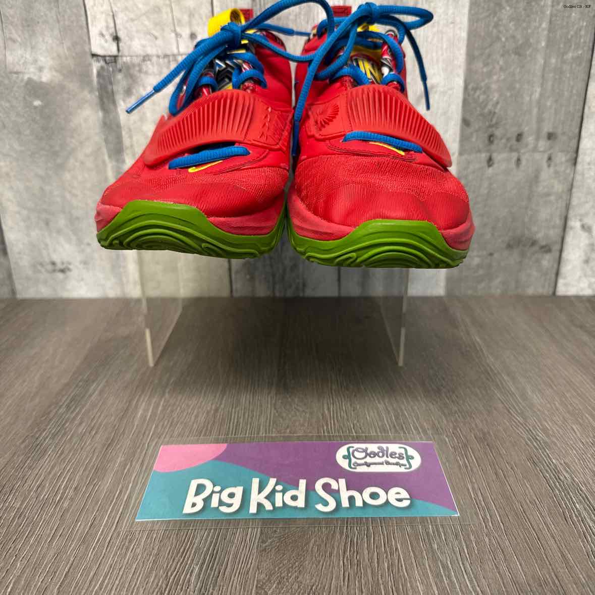 Size 5 Red/Blue Sport Brand Sneakers