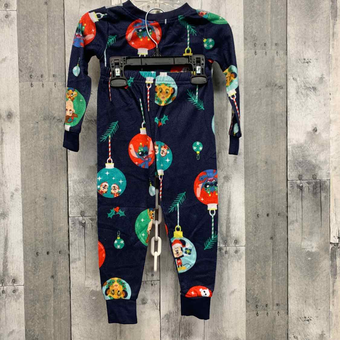 Size 3T Navy/Gray Disney 2pc PJs
