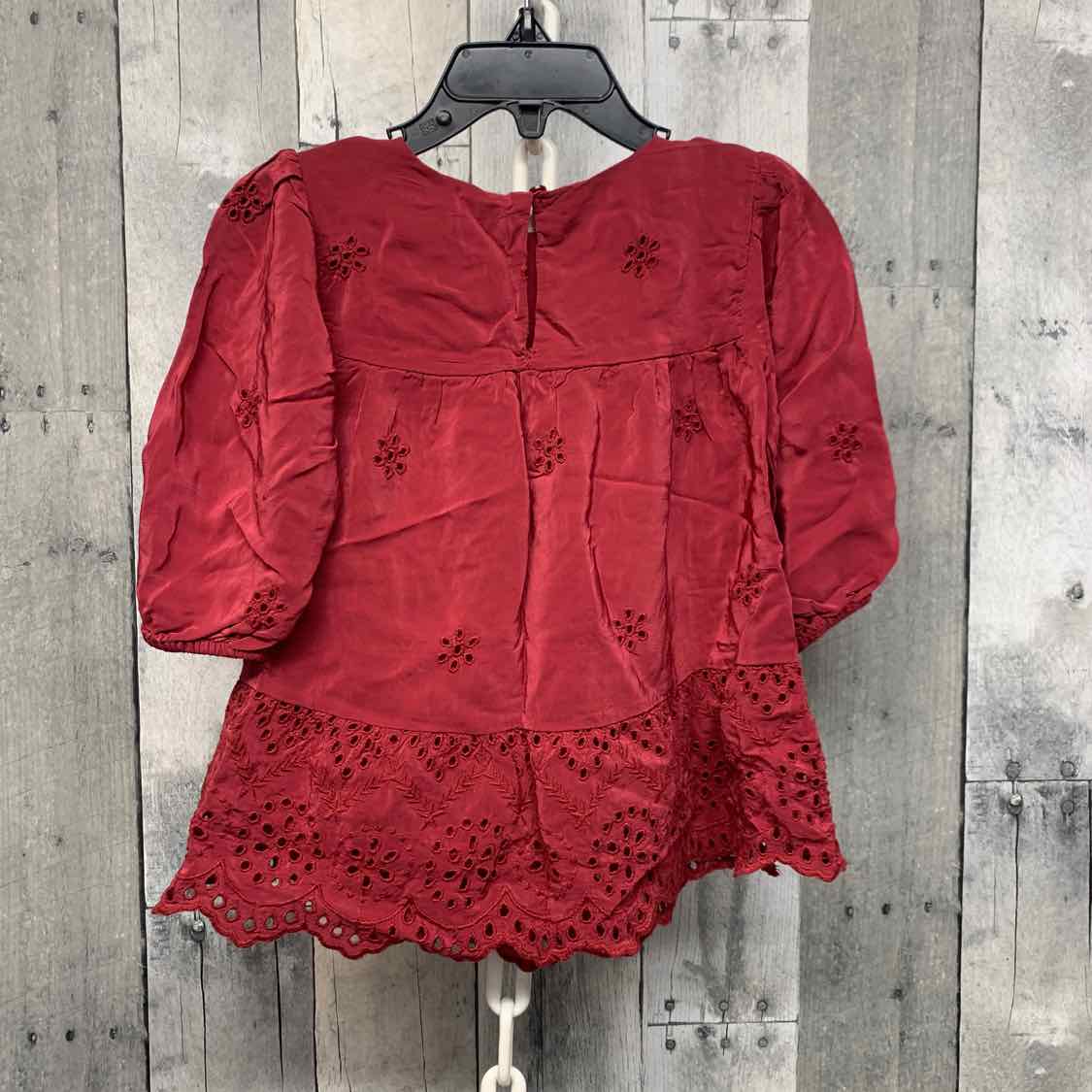 Size 9-12 Months Burgundy Zara LS Dress