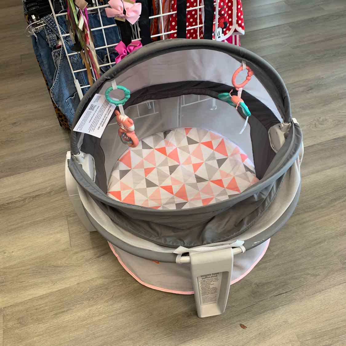 Fisher Price Gray/Pink Play Yard
