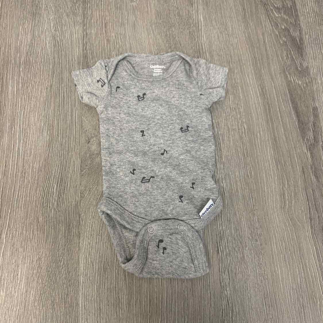 Size Preemie Gray Gerber Bodysuit - OodlesCB