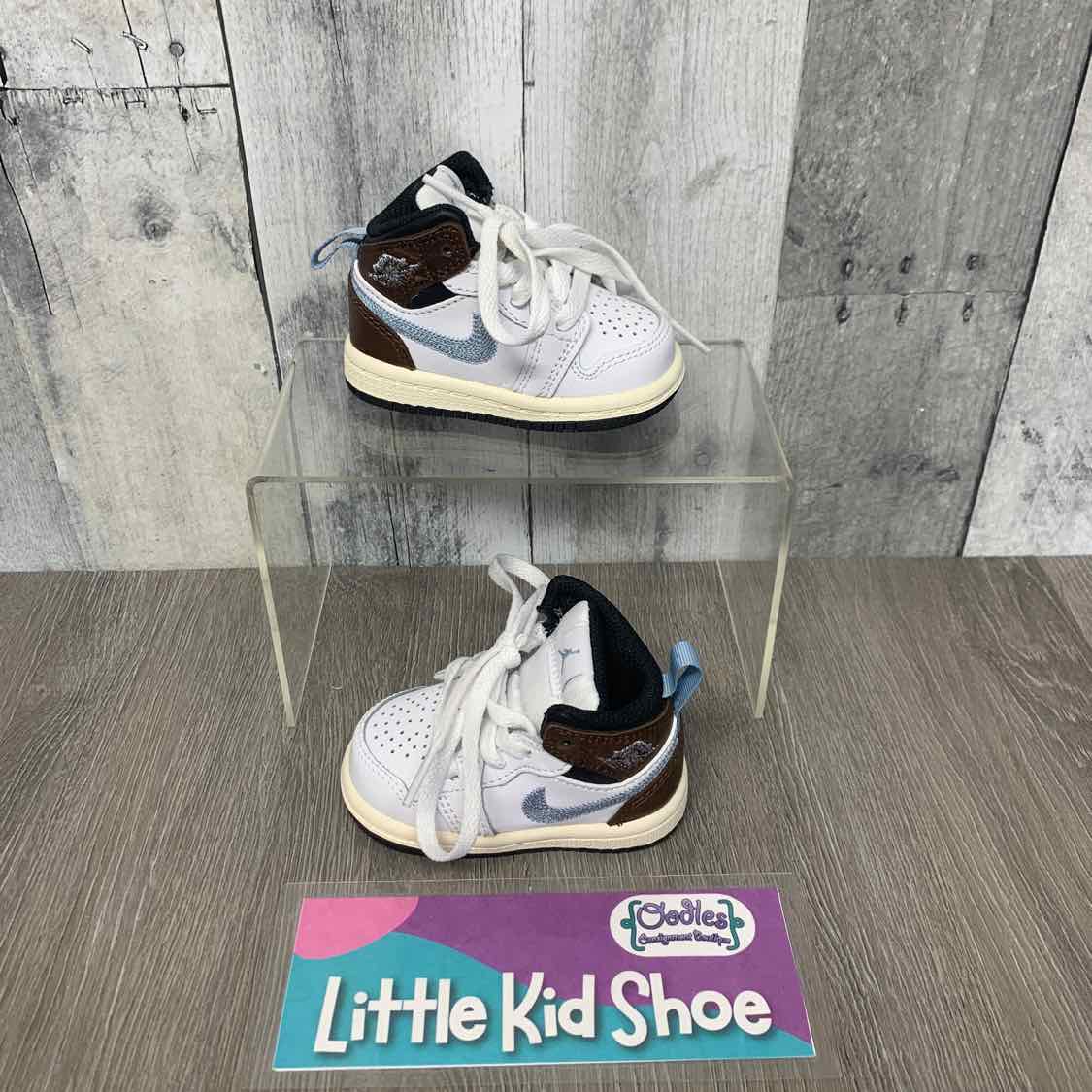 Size 3 Brown/Blue Sport Brand Sneakers