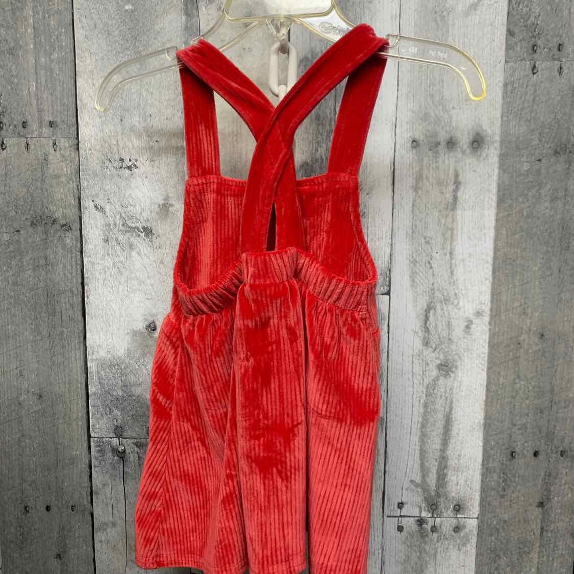 Size 6-9 Months Red/White Disney Overalls