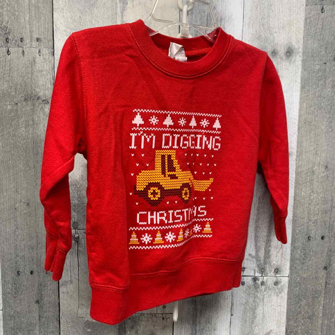 Size 2 Red Graphic B Brand Sweat Shirt