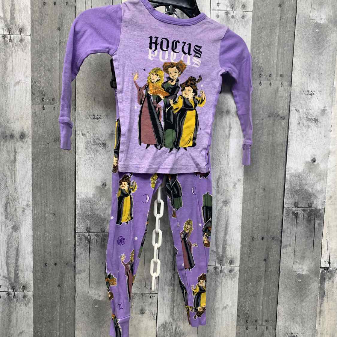 Size 4 Purple Print Disney 2pc PJs
