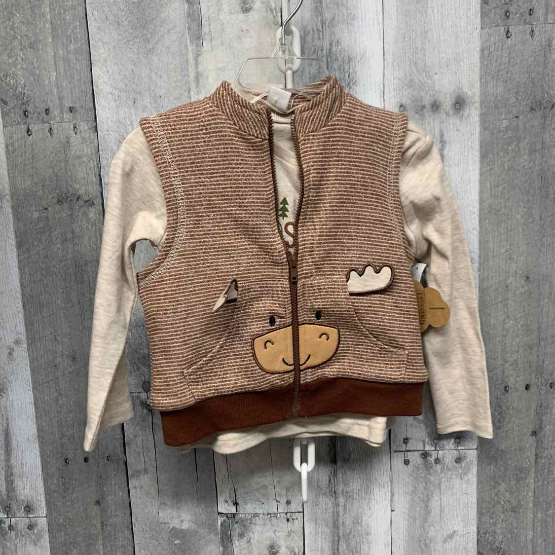 Size 24 Months Brown Baby Essentials 2pc Top