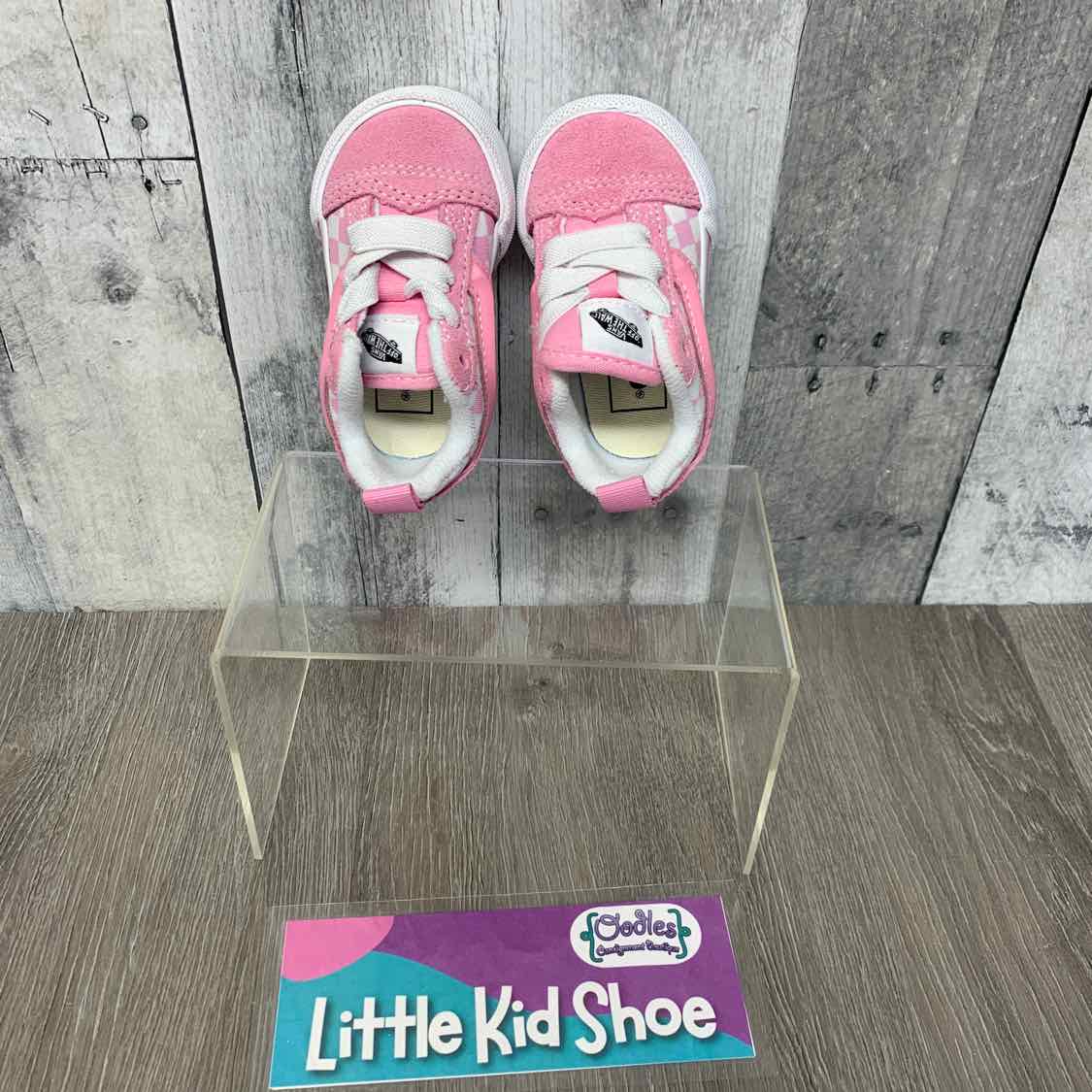Size 3 Pink Vans Sneakers