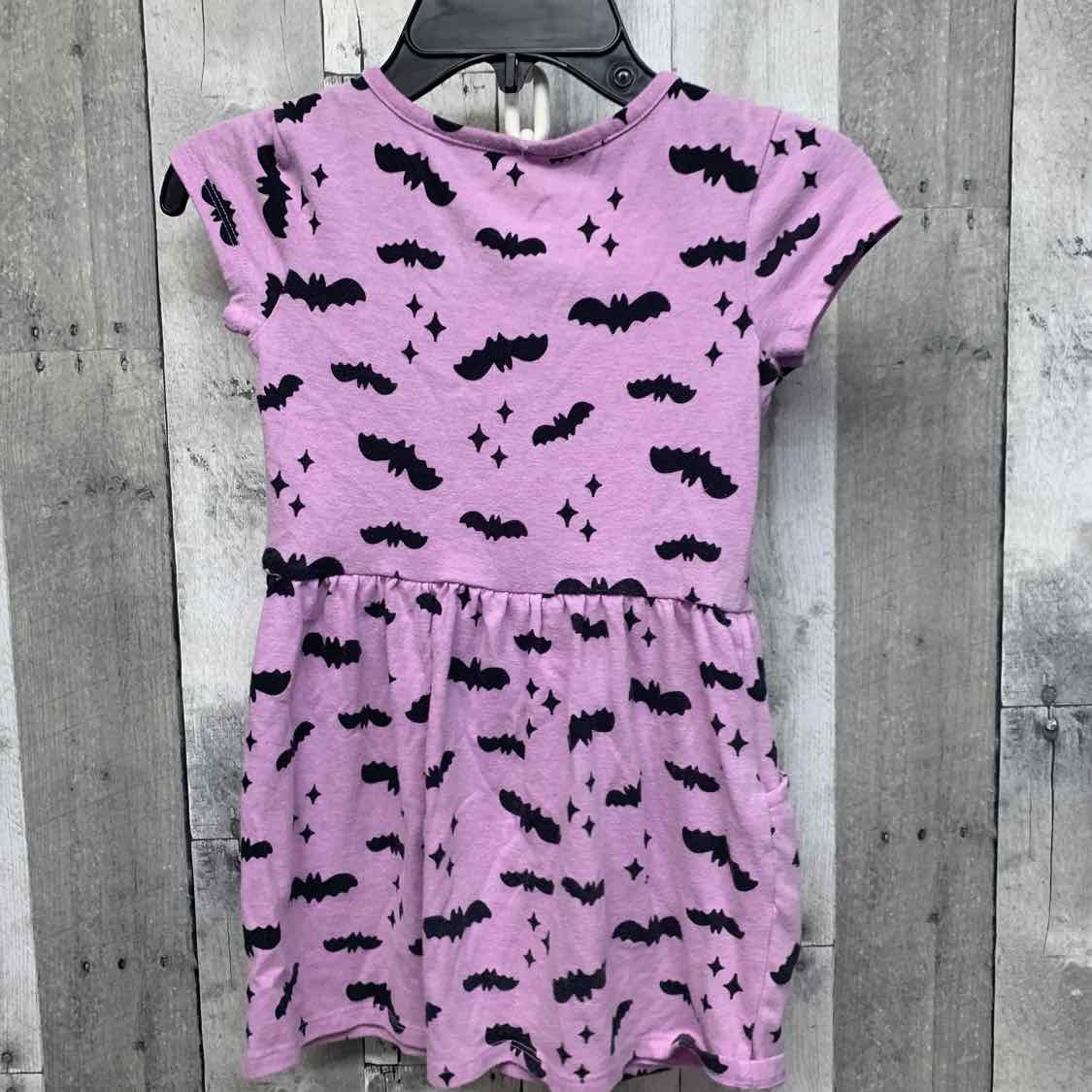 Size 4/5 Purple Print Cat & Jack Dress - Knit