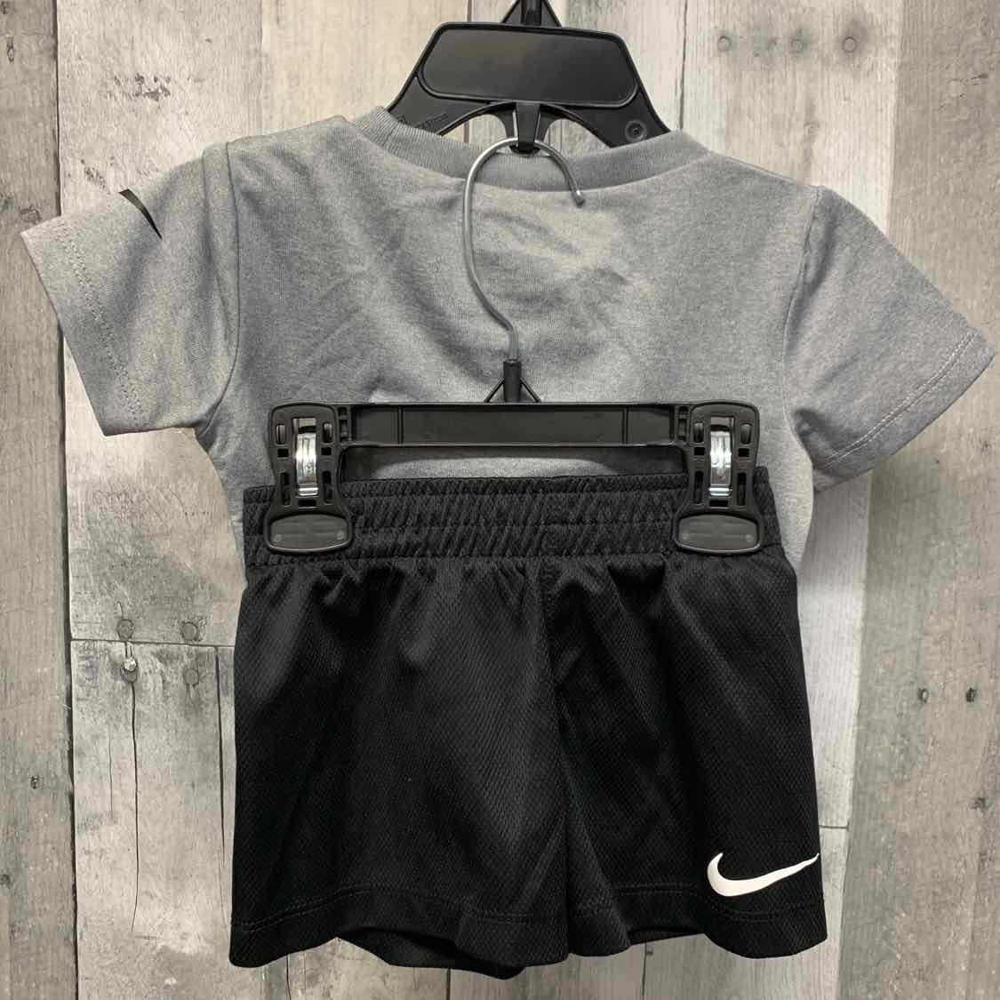 Size 12 Months Gray/Black Sport Brand Shirt/Shorts