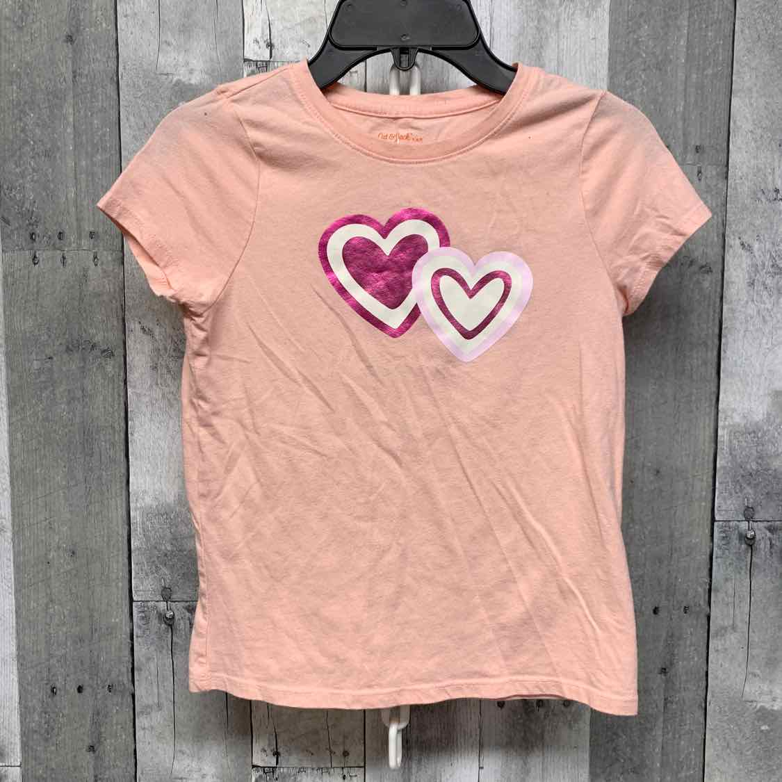 Size 6/7 Pink/White Cat & Jack T Shirt