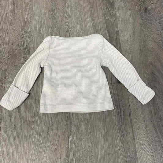 Size Preemie Gray/White Just One You Long Sleeve Shirt