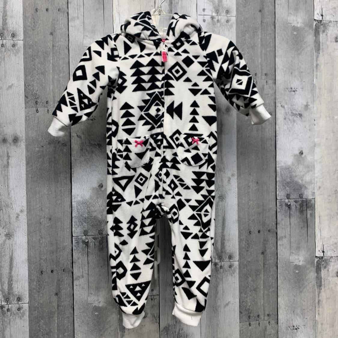 Size 9 Months White/Black Carter's Light Jacket - OodlesCB