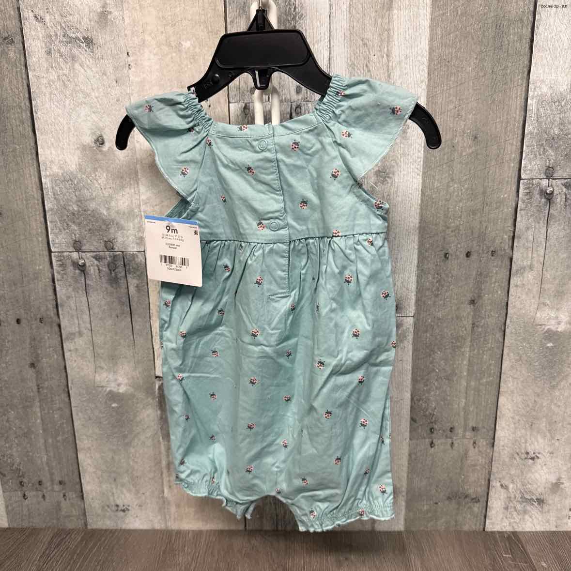 Size 9 Months Blue Print Carter's Romper
