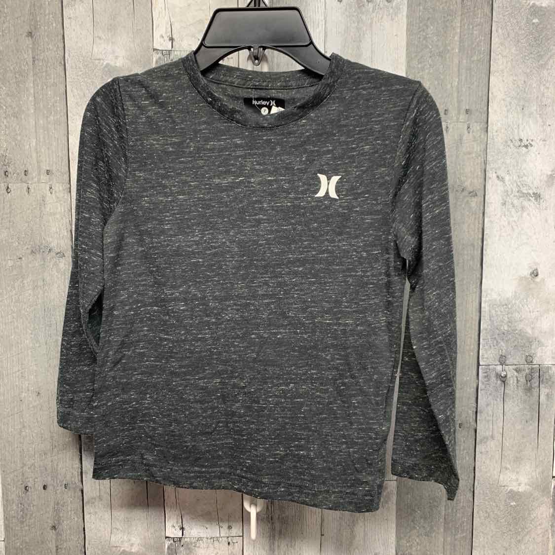 Size 7 Gray Hurley Long Sleeve Shirt