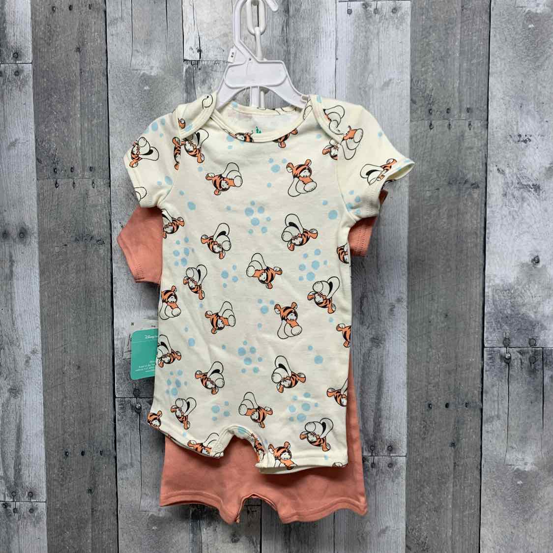 Size 12 Months Tan/Orange Disney Romper