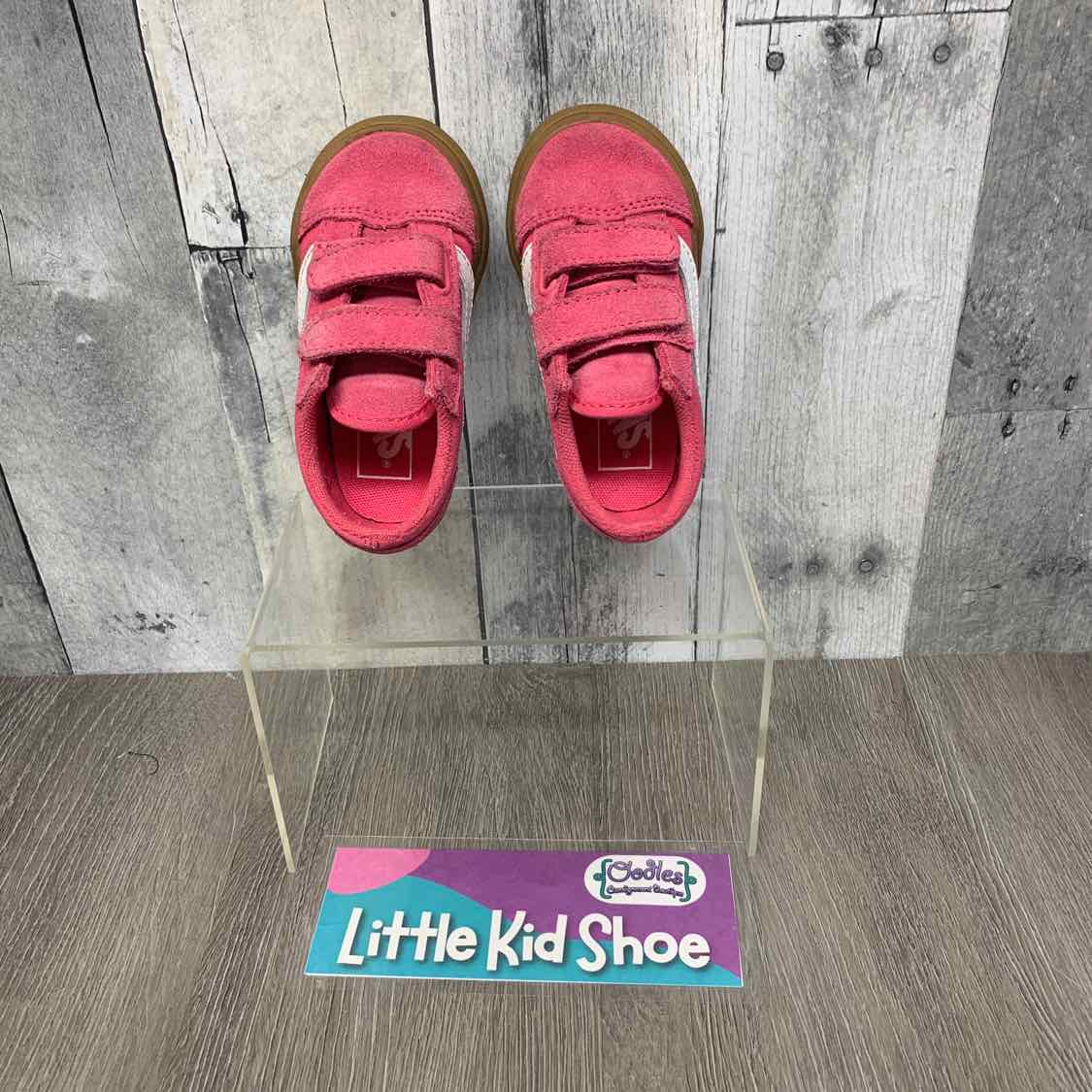 Size 6 Pink/White Vans Sneakers