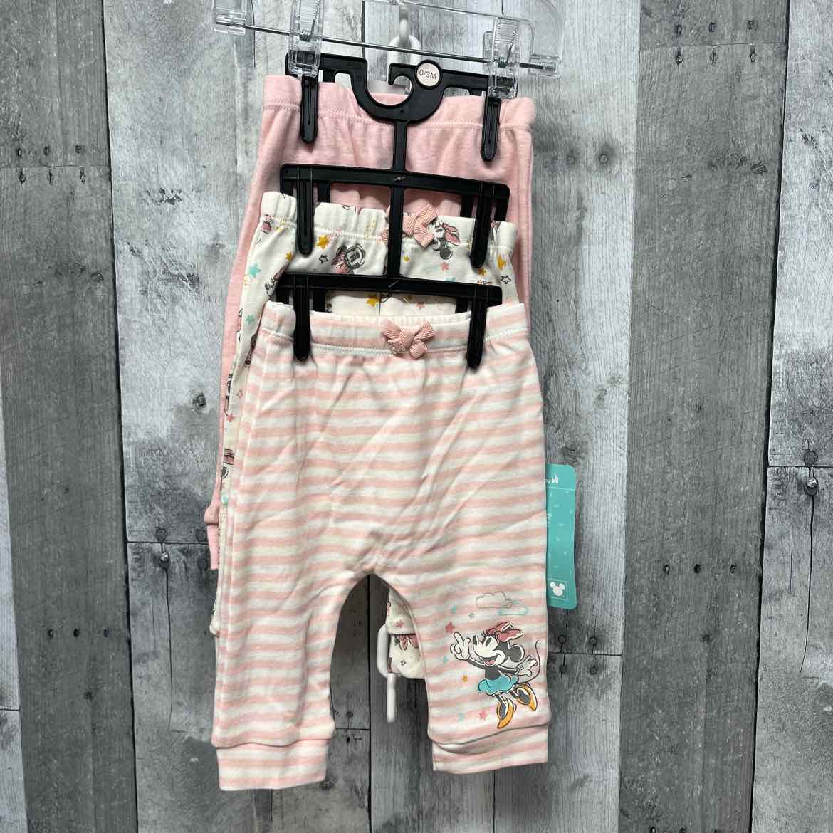 Size 0-3 Months Pink/White Disney Athletic Pants
