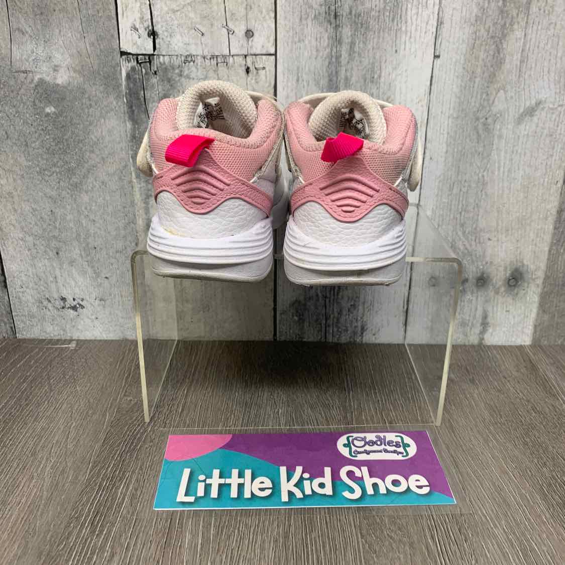 Size 6 White/Pink Sport Brand Sneakers