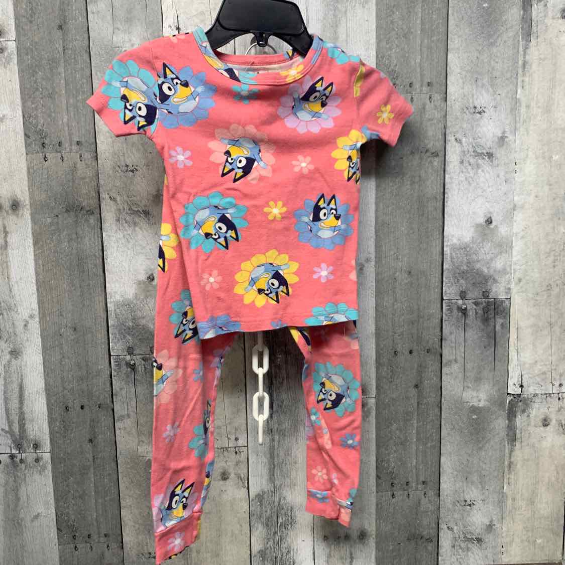 Size 5T Pink/Blue Disney 2pc PJs