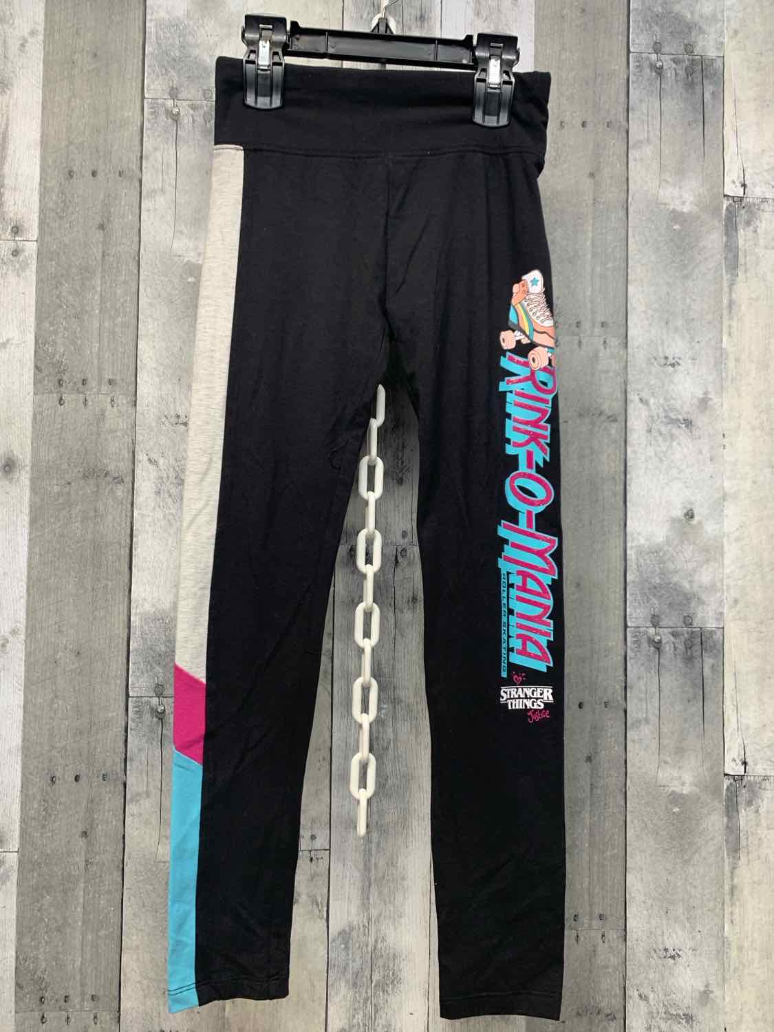 Size Large Black Graphic Justice Leggings