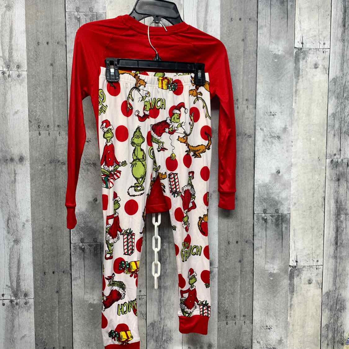 Size 8 Red/White Dr Seuss 2pc PJs