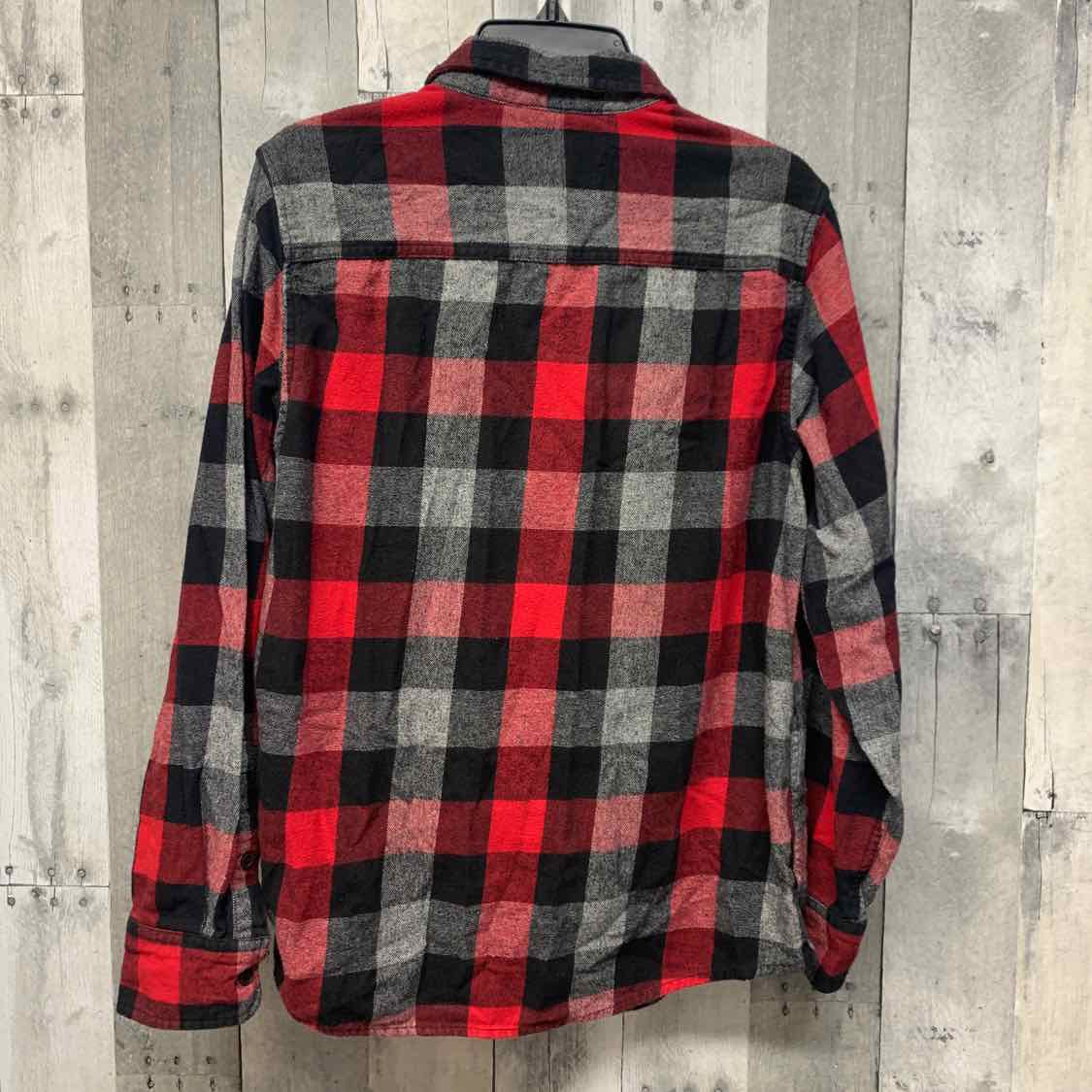 Size Large Gray/Red Urban Pipeline LS Button Up