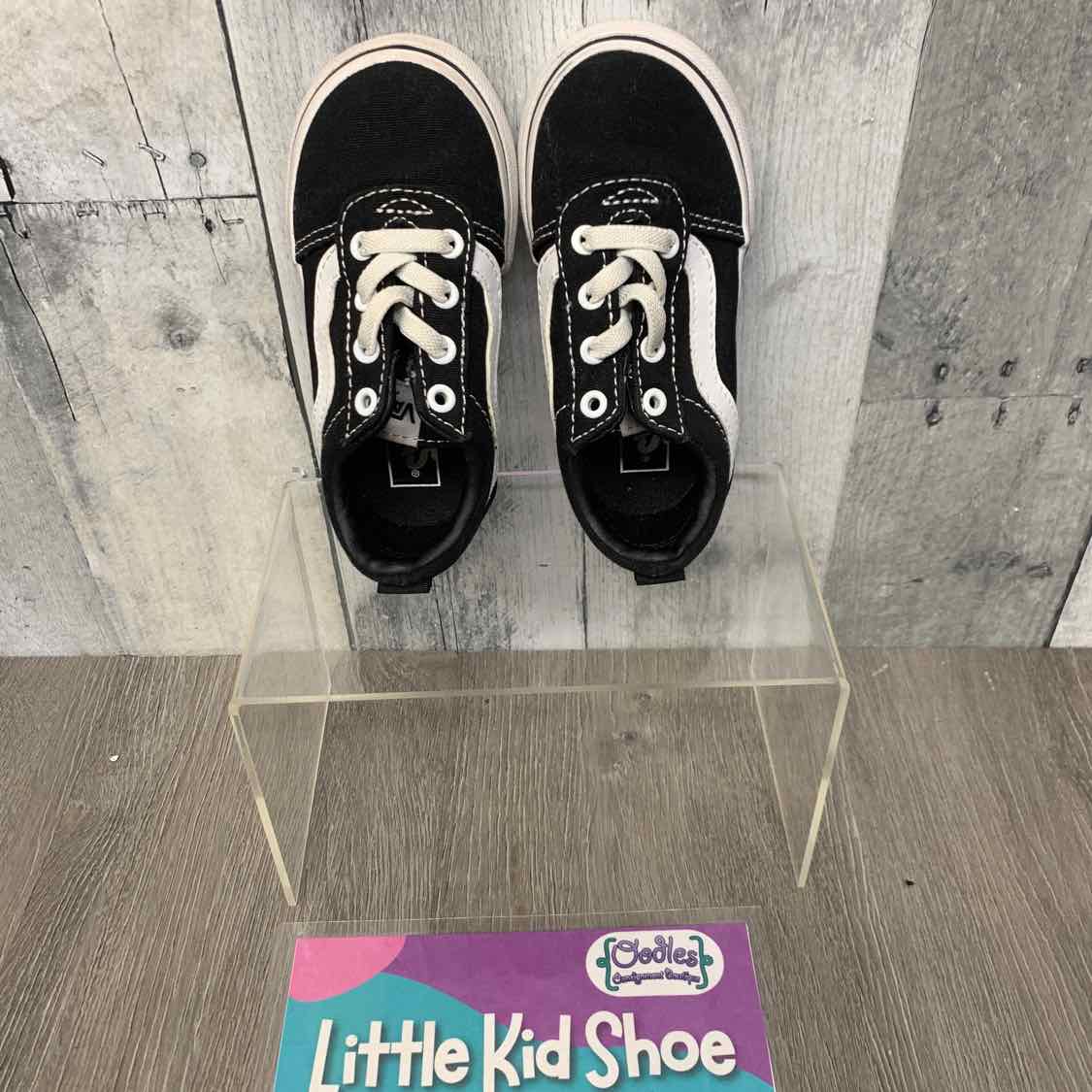 Size 6 Black/White Vans Sneakers