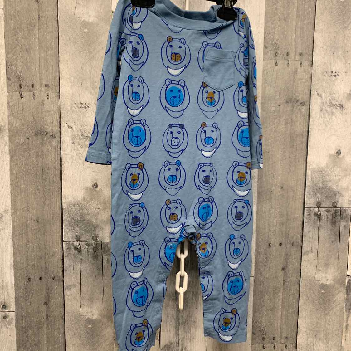 Size 12-18 Months Blue Print Tea Romper