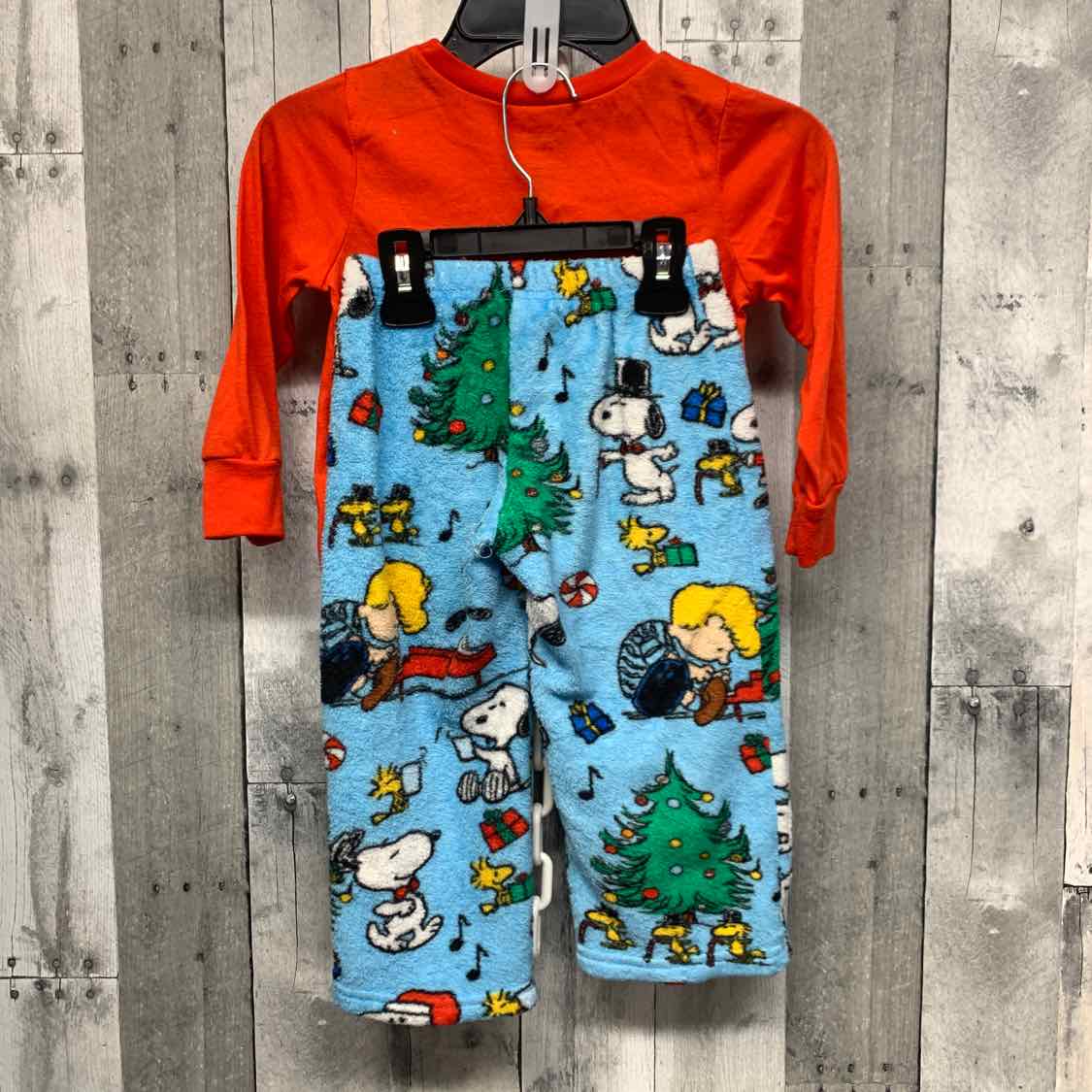 Size 4T Red/Blue Peanuts 2pc PJs